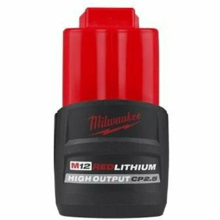 MILWAUKEE TOOL M12 Redlithium High Output Cp2.5 2.5 Ah Xc Power Compact Battery Pack ML48-11-2425